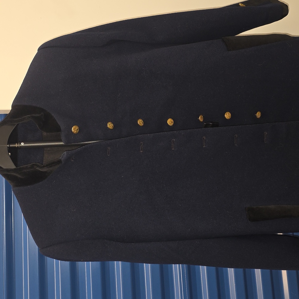 Elegant Blue Women's Coat